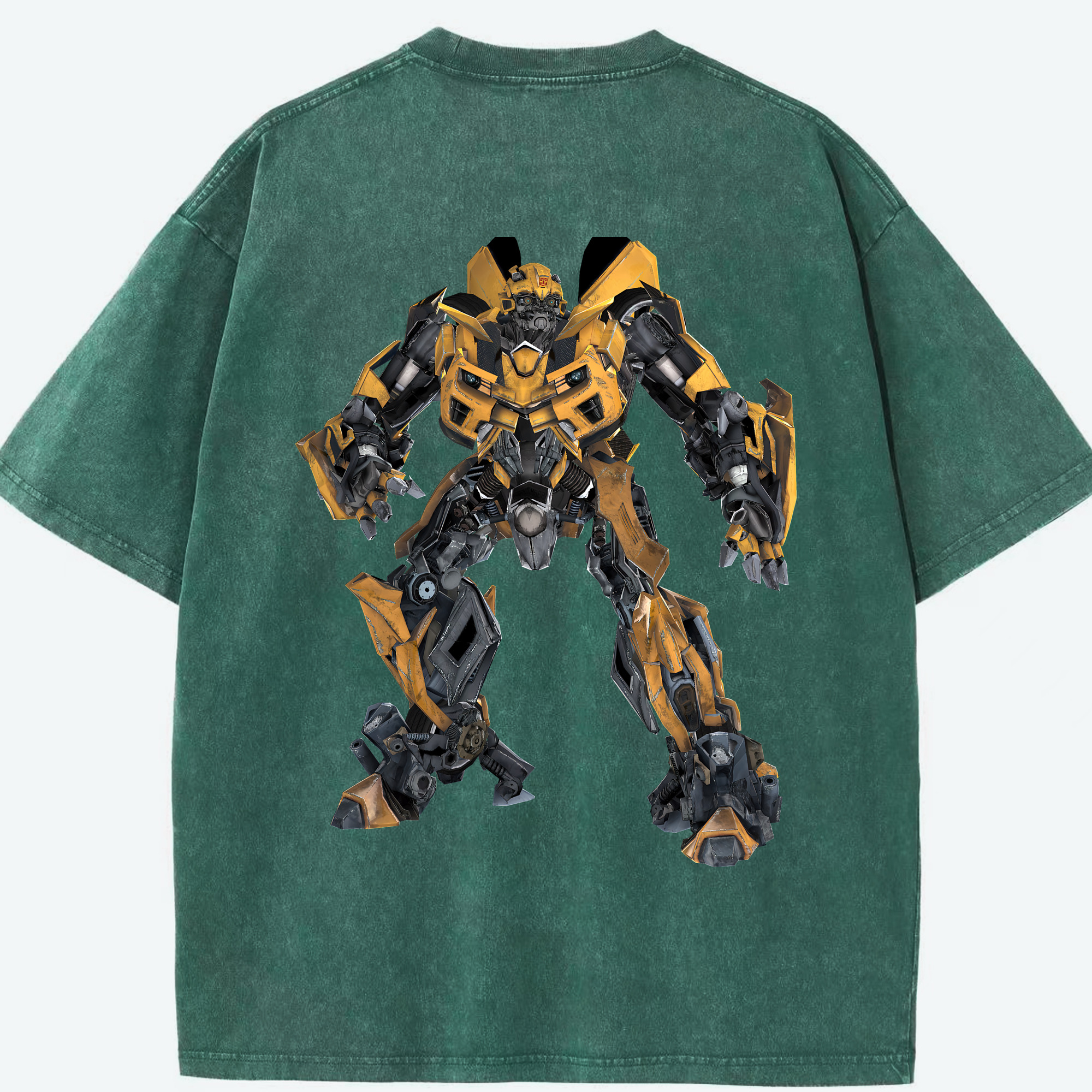 （画像用） Transformers トランスフォーマー 綿100% ヴィンテージ風 半袖Tシャツ（背面プリント）